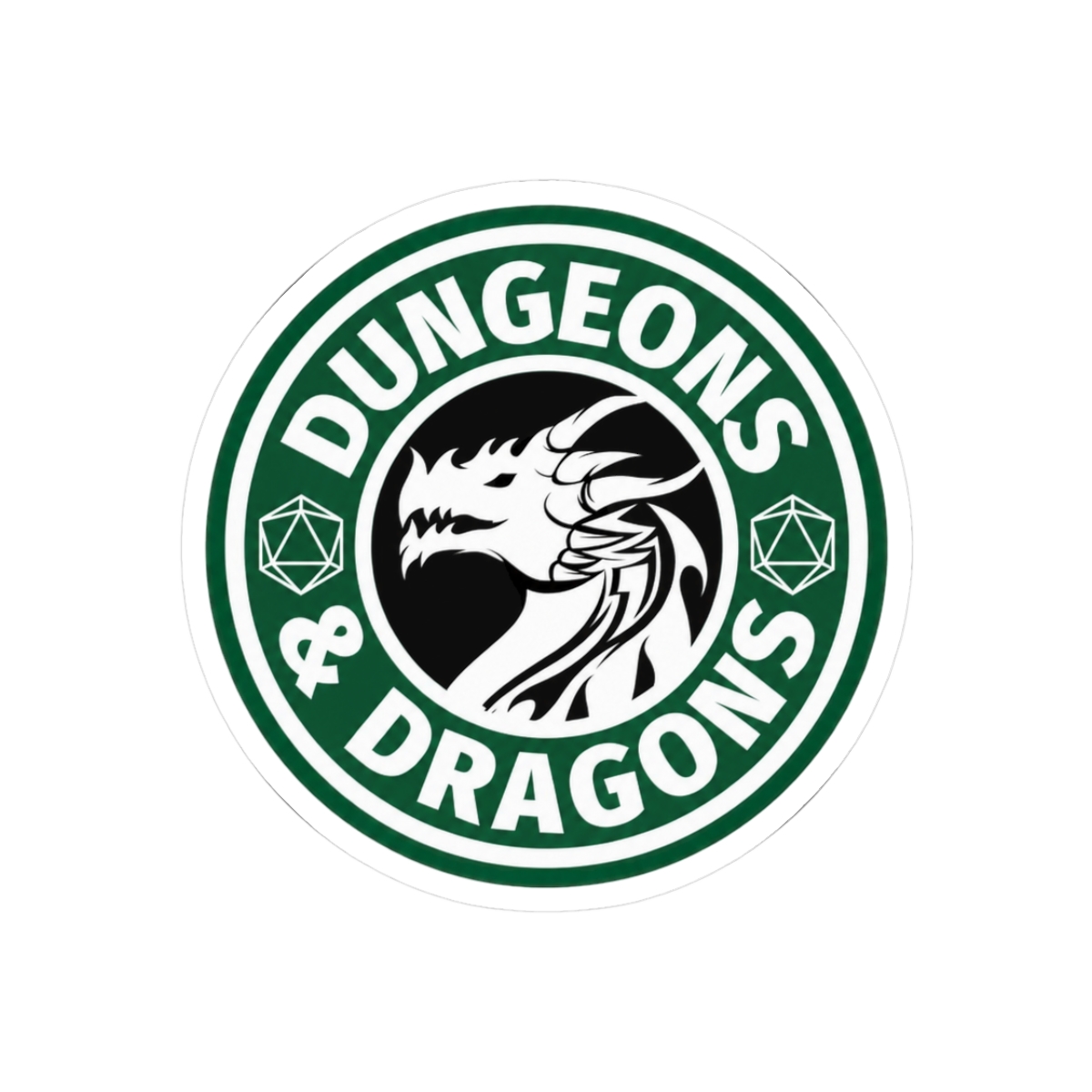 Dungeons & Dragons Logo Sticker | Iconic RPG Vinyl Decal - Official Stickers merchandise
