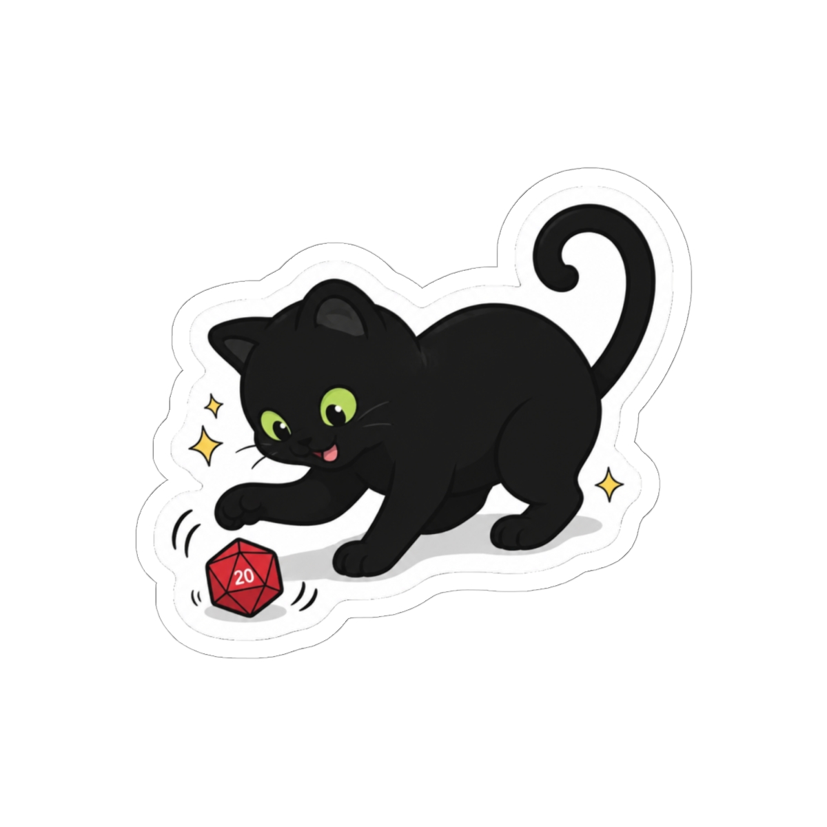 Critical Cuteness Sticker | Adorable Whimsical Vinyl Decal - alternate angle 1, merchandise