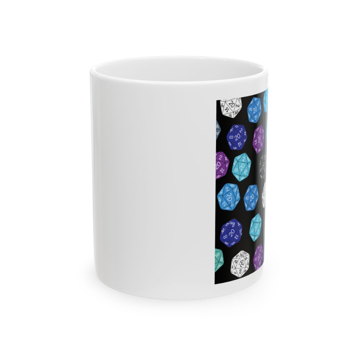 20 Sided Dice DND Games Kids Birthday Party Paper Cups - alternate angle 1, merchandise